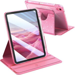 FintieiPad��11����(A16�A2025)/��10����(2022)��]�P�[�X11/10.9�C���`�����o�b�N�J�o�[�N���A�o�b�NPencil���[�\360°��]�X�^���h�J�o�[�X���[�v�@�\(�s���N)