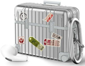 CAGOSforAirPodsPro�P�[�X(2022/2019)�G�A�[�|�b�c�v���J�o�[TPU+PC�ی�P�X�L�����[�f�U�C���㉺�������������J���r�i�t�����C���b�N�t��LED���C�g���������C�����X�[�d�Ή�TPU�f�ރL�Y�h�~