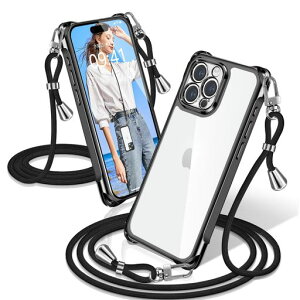 XIOYATY�p��iPhone16ProMax�P�[�X�N���A�V�����_�[�ϏՌ��A�C�t�H��16ProMax�J�o�[�����N���X�{�f�B�V�����_�[�d�C���b�L���H�t�@�b�V�����݌v��������TPU�X�}�z�|�[�^�u��������h��