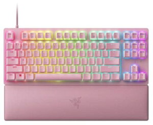 RazerCU[HuntsmanV2TenkeylessLinearOpticalSwitchQuartzPinkeL[XQ[~OL[{[h2ナjAÉ8000Hz|[O[g