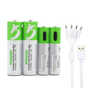 SMARTOOOLSUSB-C�[�d���P3�`2�{+�P4�`2�{���`�E���d�r-1.5V�����[�d�Ή�USB�o�b�e���[-4in1TypeC�P�[�u���t��-�P3�`2600mWh/�P4�`750mWh1200��g�p�\