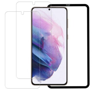 HUAKE galaxy s21 �t�B�����y(2��)�K���X�t�B���� +�K�C�h�g�t���z�K���X�t�B����Galaxy S21 5G SCG09 SC-51B �p ���Y�Ɏq�f�ސ� ���� �K���X �w��h�~ �t�� �ی� �t�B����