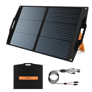 FlexSolar100W�|�[�^�u���d���p�\�[���[�p�l���A�p�x���ߎ��X�^���h�t���܂肽���ݎ��\�[���[�[�d��QC3.0USB-A/USB-C/M-C-4�o�͑Ή��AIP67�h���L�����v�ARV�A�ً}���ɓK�p�A4-in-1�P�[�u���t��