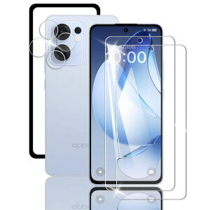 Briacicell�y2+2���Z�b�g�zForOPPOReno13A�p�̃K���X�t�B����(2��)+OPPOReno13A�p�̃J�����t�B����(2��)+�K�C�h�g�t���y���{���Ɏq�f�ސ��z�����ڃX�}�zreno13a�����K���X