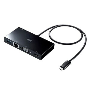 �T�����T�v���C USB Type-C���o�C���h�b�L���O�X�e�[�V���� 5in1 (USB A�R�l�N�^ ���X/USB Type-C�R�l�N�^ ���X/HDMI�^�C�vA ���X/VGA �~�jD-Sub 15pin���X/RJ-45 �e1�|�[�g) USB-3TCH30BK