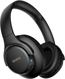 ワイヤレス ヘッドホン KVIDIO Bluetooth 6.0 65時間再生 40mm HD ドライバーユニット オーバーイヤーヘッドホン マイク内蔵 有線 無線 両用 遮音 密閉型 ハンズフリー通話可能 ブルートゥース ヘ…