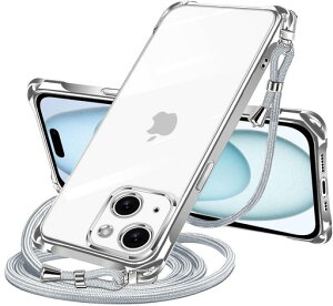 NISIILNG iPhone 15 Plus �p �P�[�X �N���A �V�����_�[ iPhone15plus �X�}�z�P�[�X �A�C�t�H��15Plus �J�o�[ ���|�� �΂߂��� ��|���P�[�X ���� ���^ �y�� �ϏՌ� TPU �X�g���b�v�t�� �R�t�� �΂߂���