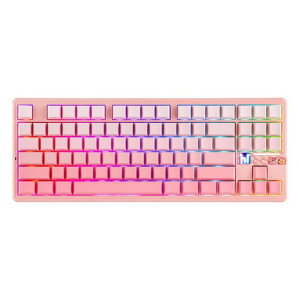MechLands Aula F87 PRO V2 ���C�����X�Q�[�~���O�L�[�{�[�h ��e��10000mAh�o�b�e���[ 8000Hz�|�[�����O Bluetooth/2.4GHz/�L��3���[�h�ڑ� �z�b�g�X���b�v�Ή� TKL���J�j�J���L�[�{�[�h