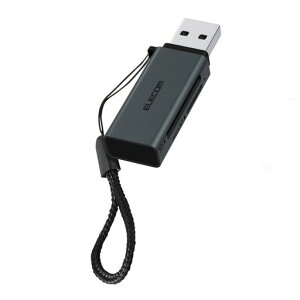 �G���R�� �J�[�h���[�_�[ USB-A 2-in-1 5Gbps �ySDXC/SDHC/SD/microSDXC/microSDHC/microSD�Ή��z MR3-D20EBK