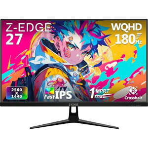 ZZ-Edge(�[���G�b�W)�Q�[�~���O���j�^�[27�C���`WQHD(2560x1440)����IPS�p�l���������x1msDP1.4�ő�180Hz/HDMI2.0�ő�144HzFreeSync/HDR�Ή�UG27QF