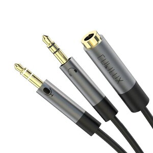 Cubilux 3.5mm�C���z��2���z��A4��(TRRS)(CTIA)���X3��(TRS)�I�X�C���z�� �}�C�N�ϊ��A�_�v�^�A�w�b�h�t�H���[�q����X�v���b�^�[�APC�A�p�\�R�A�R���s���[�^�ɑΉ��A25cm