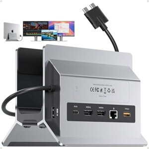 PULWTOPMacBookPro�h�b�L���O�X�e�[�V�����f���A�����j�^�[4K@60HzMacBookPro/AirM3Pro/M4/M5�Ή�M.2SSD�P�[�X�t��PULWTOPUSBC�h�b�L���O�X�e�[�V�����X�^���h