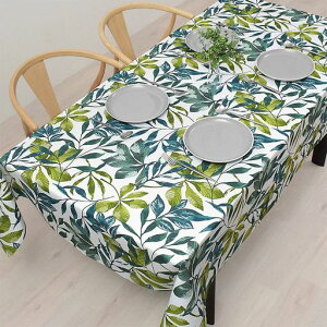 �X�^�C���f�R�[��(STYLE Decor) �e�[�u���N���X ��100% ������� �����` �k�� 142x210cm �X�^���_�[�h �O���[�� �{�^�j�J�� ���[�t�� W4700820