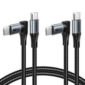 SUNGUY���pUSBCtoUSBC�P�[�u��1M�y2�{�Z�b�g�z�A60W90�xType-C�ԍڗp�AAndroidAuto/CarPlay�Ή������[�d�P�[�u��iPhone17/16/15�V���[�Y�AGalaxyS25S24�AiPad