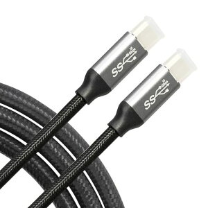 BOOBRIE1MTypeC�P�[�u��Type-C���E��d�����USB-C�����P�[�u�������[�d�f���h�~���ϋvPD�[�d100W/20V/5A10Gbps�����f�[�^�]��Windows/Mac/Android/PC/���b�v�g�b�v/�^�u���b�g�p