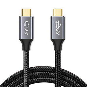 Xiwai 10Gbps USB-C USB 3.1 Type C Gen2 �I�X-�I�X �f�[�^ �r�f�I 100W �P�[�u�� E�}�[�J�[�t�� �^�u���b�g&�d�b&�m�[�g�p�\�R���p (1M)