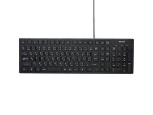 �o�b�t�@���[ �L�[�{�[�h �L�� USB�ڑ� �u���b�N BSKBU15BK