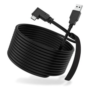 �y5M�z�����N�P�[�u�� Quest 2/1/Pro/Pico4�A�N�Z�T���ƌ݊��������� USB-A 3.0 & Type C �P�[�u�� �Q�[��PC/Steam VR�p�y5Gbps�����f�[�^�]�� PD60W�����[�d
