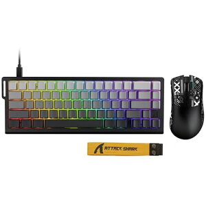 ATTACKSHARKX68HE���s�b�g�g���K�[�Q�[�~���O�L�[�{�[�h�Z�b�gR1�Q�[�~���O�}�E�XRT0.01mm�L���L�[�{�[8K�|�[�����O���[�g���C�X�C�b�`QMK�x���g���C�[���[�h�Q�[�~���O�}�E�X�t���}�E�X�d��59g