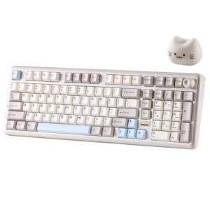 YUNZIIB98PROQMK/VIA���C�����X���J�j�J���Q�[�~���O�L�[�{�[�h�e���L�[�t��96%���C�A�E�g�����L�m�u�t��BT/2.4G/USB-C�ڑ������ς݃X�C�b�`�z�b�g�X���b�v�Ή��J�X�^���K�X�P�b�gRGB�o�b�N���c