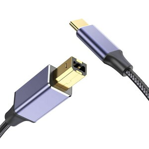 USB-C�v�����^�[�P�[�u���AType-CtoUSB-B�P�[�u���ڑ��P�[�u���A�ő�USB2.0480Mbps�f�[�^�]���A�����b�L�[�q�A�t�F���C�g�R�A���ځA�v�����^�[�E�X�L���i�[�EFAX�EMIDI�L�[�{�[�h�EDAC�Ȃ�USB-B