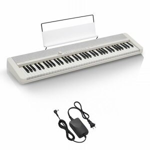 �J�V�I (CASIO) �d�q�L�[�{�[�h Casiotone CT-S1-76 WE (�z���C�g) 76���� �L�[�{�[�h ���i�ʂȉ��F�ŕ��L���W�������̋Ȃ����t�\