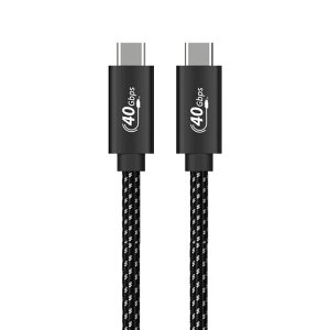 USB4�P�[�u��0.5mthunderbolt4�Ή�TypeC�P�[�u��LpoieJun�y40Gbps�����]��/100w�}���[�d/8K@60Hz/2��5K@60Hz/2��4K@60Hz�f���o��/