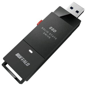 �o�b�t�@���[(BUFFALO)PC�Ή�USB3.2(Gen2)TV�^��X�e�B�b�N�^SSD500GB�u���b�NType-C�t��SSD-SCT500U3-BA