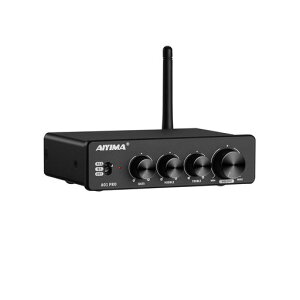 AIYIMA A01 Pro 100W x 2 �A���v Bluetooth 5.1 Class D �C���e�O���[�e�b�h�A���v TPA3116 2.0/2.1 �`�����l���p���[�A���v���V�[�o�[ 3.5mm AUX �o�͕t�� DC12-24V DC 24V