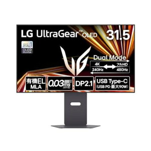 LG �L�@EL �Q�[�~���O ���j�^�[ 32GX870A-B 31.5�C���`/4K@240Hz/0.03ms/HDR TB400/USB-C PD90W