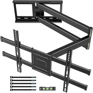BONTEC �e���r�Ǌ|������ �t�����[�V���� �A�[���� 32-75�^�Ή� �������L�A�[��65-1040mm �L�k ��] �`���g���� �ω׏d60kg VESA600x400�Ή� �Ȗʃe���r�ݒu�� �ȃX�y�[�X ���^�݌v �P�[�u���Ǘ��t �c