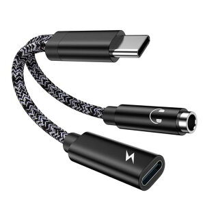 2in1�^�C�vC�C���z���ϊ��A�_�v�^PD20W�}���[�dType-Cto3.5mm�C���z���W���b�N�ϊ��[�d�[�d���Ȃ���ʘb���ʒ��߃|�[�^�u��iPadPro2021/ipadair4Mini6/Xperia