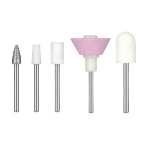 GreenLifeR5pcsNailDrillBitsKitQuartzWoolAlloySteelBasicPolishsetMillingCutterforManicureElectricMachine