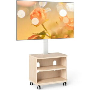 Rfiver�e���r�X�^���h�L���X�^�[�t���e���r��e���r�{�[�h�X�^���h�t��32-65�^�Ή��ω׏d40kg���[�{�[�h�Ǌ񂹃e���r�X�^���htvstand�������߉\���[�͉Ɨp�z���C�g