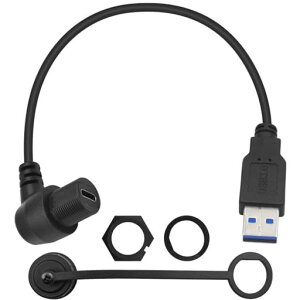 DuttekL���^USBTypeCUSB3.0�p�l���t���b�V���h���P�[�u��USB3.0�I�X����USBTypeC���X�ԃ_�b�V���{�[�h�}�E���g�h���P�[�u���ԃ{�[�g�I�[�g�o�C�p(1�t�B�[�g/30cm)