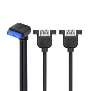 xiwai�A�b�v�A���O��90�x5Gbps2�|�[�gUSB3.0���X-19/20�s���w�b�_�[�X�N�����[�}�E���g�^�C�v�P�[�u��1�t�B�[�g/32cm
