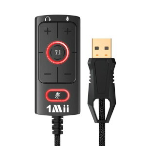 1MiiUSB�T�E���h�J�[�hUSB-3.5mm�W���b�N�I�[�f�B�I�A�_�v�^�[-�o�[�`����7.1�T���E���h�T�E���h-PS4/PC/MAC/�X�e���I�w�b�h�Z�b�g�ɑΉ��O���T�E���h�J�[�h�h���C�o�[�s�v�v���O�A���h�v���C�c