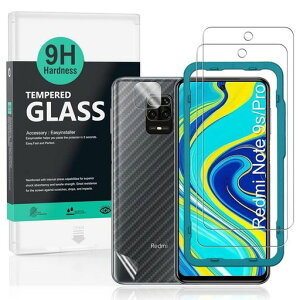 Ibywind�Ή�RedmiNote9S/9Pro�K���X�t�B����2���ی�t�B�����K�C�h�g�t�������Y�J�o�[(1��)�w�ʃV�[�g(1��)���菝�h�~�ϏՌ��d�x9H�����K���X�t�B�����y���炩�Ȏ�G��z�y�C�A�[���z�y�w��F�c