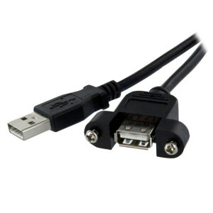 StarTech.com30cmUSB2.0�p�l���}�E���g�^�P�[�u���p�l���}�E���g�pUSBA�|�[�g(���X)-USBA�|�[�g(�I�X)USBPNLAFAM1