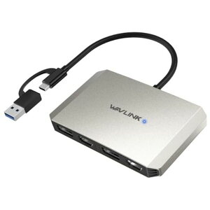 WAVLINKUSB3.0/USBCΉDisplayPortHDMIA_v^[hdmim[gp\RhbNADisplayLinkfA4K@60Hz~jhbLOAWindowsM1/M2MacΉ