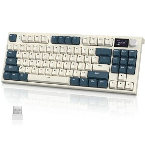 ATTACK SHARK x AJAZZ K86 �Q�[�~���O�L�[�{�[�h ���C�����X�L�[�{�[�h �L�[�{�[�h bluetooth ���C�����X ���j�A TFT�J���[�X�N���[�� �m�u �V���i�K�X�N�W����-�K�X�P�b�g�\�� �z�b�g�X�|�b�g ���{�c