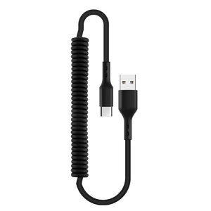 OHITEC�J�[���^�C�vC�P�[�u���}���[�dUSBType-CtoUSB-A2.0�����f�[�^�]���R�C���󍂑ϋv�f���h�~1.8m�i�[���|�[�^�u���_��USBC�R�[�hType-C�@��Ή�(Type-C1.8m�u���b�N)