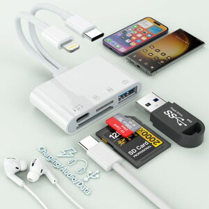 i-PhonePadpSDJ[h[_[6-in-1Lightning-USBA_v^SD/TFJ[h/^CvCI[fBIA_v^/PD60W[d/USB
