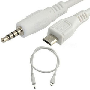 Rosebe3.5MM�X�e���I�v���OtoMicroUSB�I�XM/M�A�_�v�^�R���o�[�^�I�[�f�B�I�P�[�u���z���C�g50CM