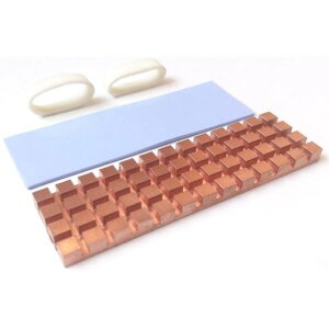 Easycargo M.2 2280 SSD �q�[�g�V���N�L�b�g �N�[���[�q�[�g�V���N + �V���R���x�[�X�̃T�[�}���p�b�h M.2 SSD NGFF SSD NVME SSD SSD (70mmx20mm) (�� 1�p�b�N 2mm)