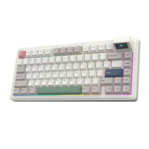 EPOMAKERRT82���C�����X�Q�[�~���O�L�[�{�[�h�t���t��VIA�J�X�^��75%�e���L�[���X����2.4GHz/USB-C/BT5.0���J�j�J���L�[�{�[�hRGB�o�b�N���C�g�K�X�P�b�g5�p�b�hPBT�L�[�L���b�v�z�b�g�X���b�v�Ή�
