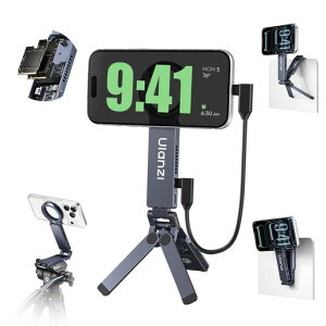 Ulanzi MA58 �X�}�z�O�r SSD�P�[�X�t�� �~�j�O�r magsafe�ɑΉ� �X�}�z�X�^���h �܂肽���ݎ� ���@�\ �p�x�����\ 1/4�l�W���t�� Arca�Ή� ���C�}�O�l�b�g�� �t�b�N�t�� �A���~�� �g�уX�^���h 36�c