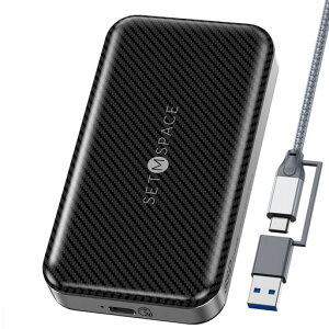 SETMSPACEssd�O�t��USB3.2GEN2USB-C(20Gbps)�ő�Ǐo���x2060MB/SWindows/MacOS/Linux/Android/iPadOS�ɑΉ��T�C�Y:115*63.15*21mm�e��:512G