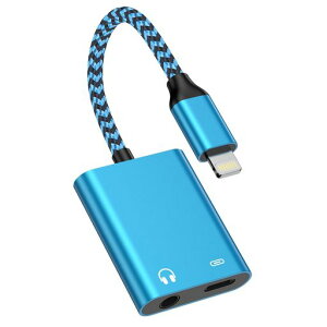 BioonisiPhone�ϊ��A�_�v�^�u�V�Łv�C���z���W���b�NLightning-3.5mm���y�Ə[�d����2in1�ϊ��P�[�u�����C�g�j���O3.5mm�ϊ����ʒ��ߒʘb/���y�Ή�iPhone14/13/12/11/iPad�ȂǑΉ�