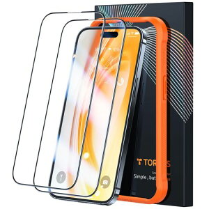 �u�w��h�~�E�w���蒴���K!�vTORRAS iPhone 15 Pro Max ��p �K���X�t�B���� �����x�K�C�h �q��F���ޗ� �ČRMIL�K�i �S�ʕی� �����ɍ׍��� 9H�z�� 2���Z�b�g �A�C�t�H��15�v���}�b�N�X�p�t�B���c